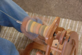 Flyer of Joy spinning wheel going so fast it is a blur.